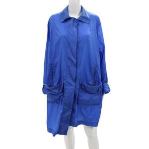 Artica-arbox Womens Collared Long Sleeve Buttoned Jacket Blue Size S